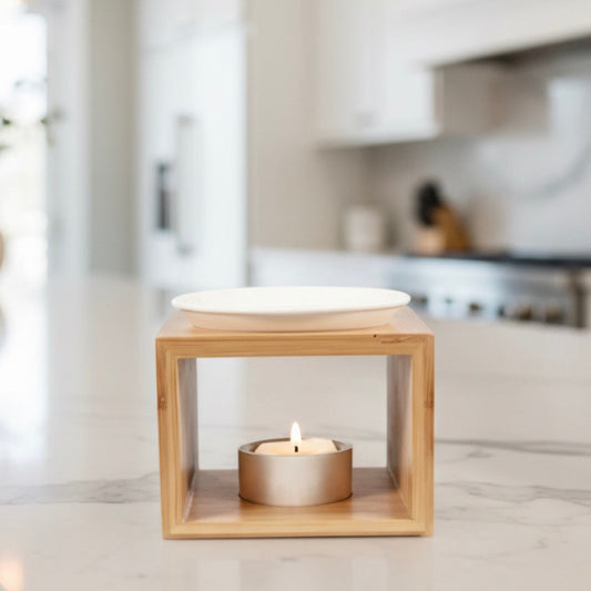 Diffuseur en bois – Brûleur parfumé design naturel avec céramique