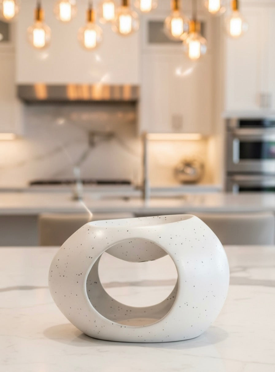 White ceramic diffuser – Modern oval design
