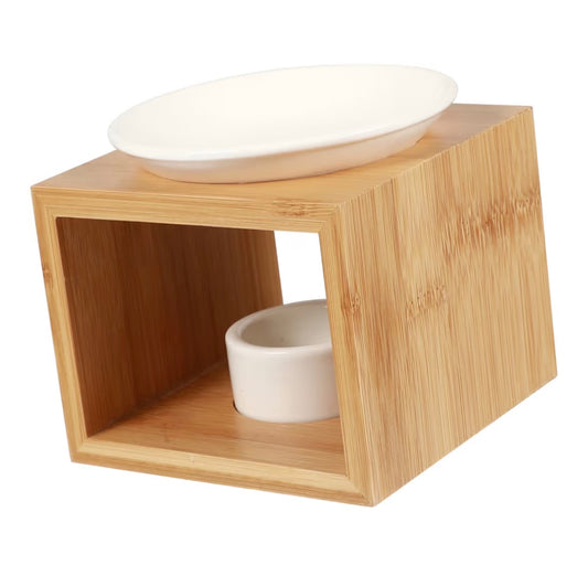 Diffuseur en bois – Brûleur parfumé design naturel avec céramique